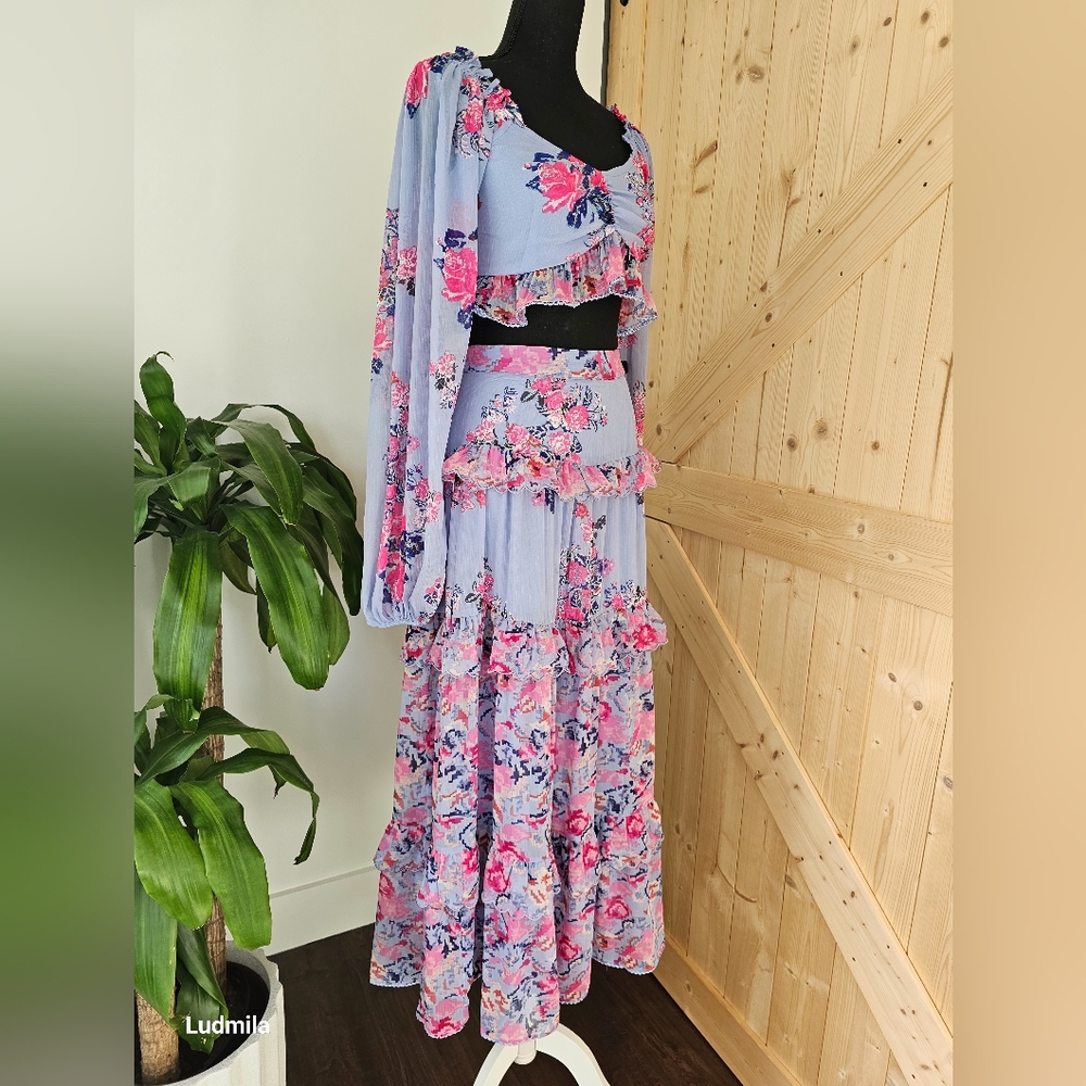 HOUSE OF HARLOW 1960 Size M Women's 2-Piece Set (Top+Skirt) - Picture 3 of 5